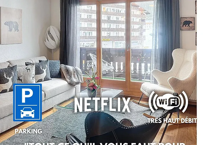 Morgins Cosy, Ski-In & Out, Parking, Vue, Central, Wifi photo