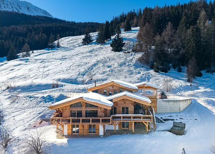Chalet Flocon De Neige - Jacuzzi - Sauna La Tzoumaz φωτογραφία