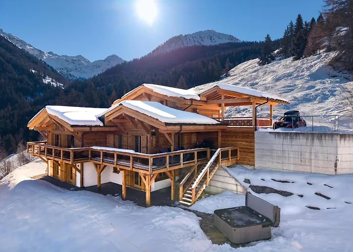 Chalet Flocon De Neige - Jacuzzi - Sauna La Tzoumaz zdjęcie