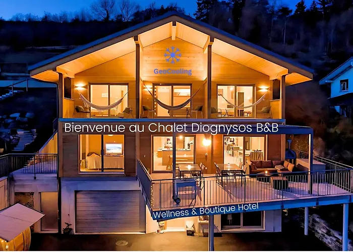 Chalet Diognysos B&B, Wellness & Boutique Hotel, Valais Crans-Montana Diogne képek